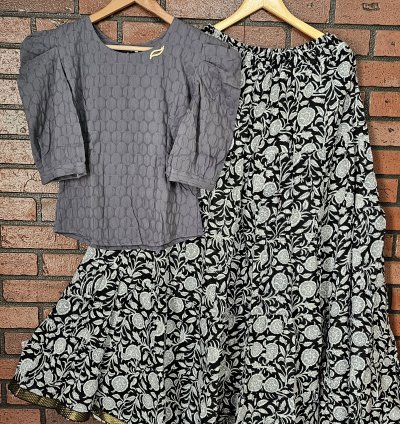 Premium Tops and Jaipur cotton skirt combo (0003)