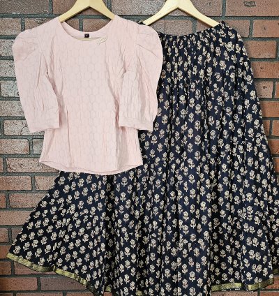 Premium tops and Jaipur cotton skirt combo (0018)