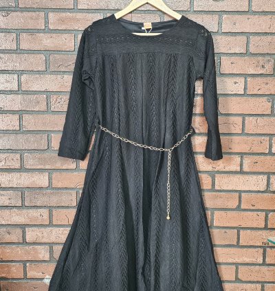 Imported Premium  fabric western dress with free chain Hip belt (WD006)