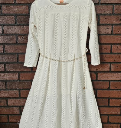 Imported Premium fabric western dress with free chain Hip belt (WD008)