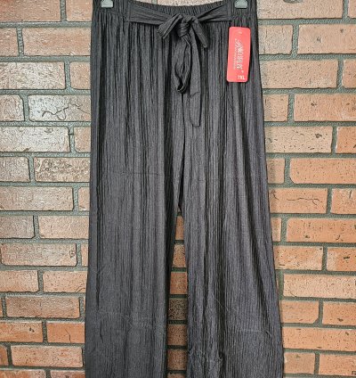 Imported Fabric Crush Patterned Palazzos(IP015)