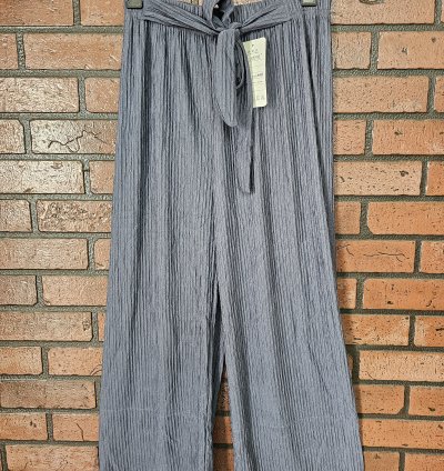 Imported Fabric Crush Patterned Palazzos(IP016)