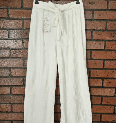 Imported Fabric Crush Patterned Palazzos(IP017)