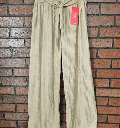 Imported Fabric Crush Patterned Palazzos(IP019)