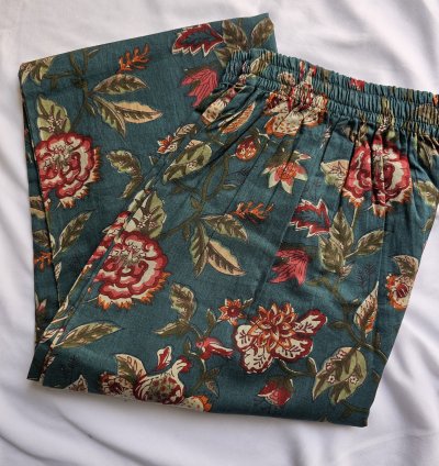 Hand Block Printed Jaipur soft cotton pants (CP014)