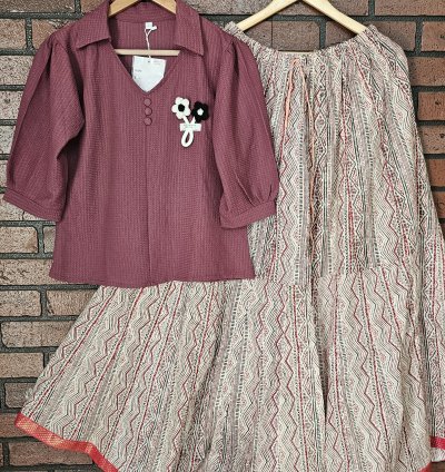 Premium top and Jaipur skirt combo S and M size (0030)