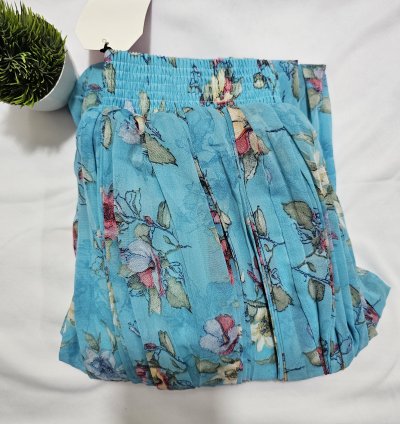 Premium Georgette Pleated Full skirt with lining (GS001)